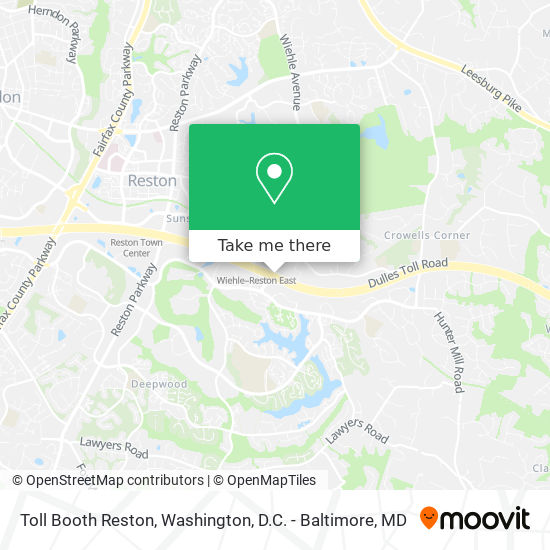 Toll Booth Reston map