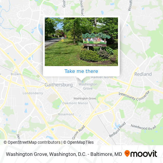 Washington Grove map