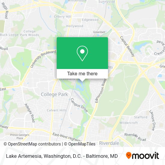 Lake Artemesia map