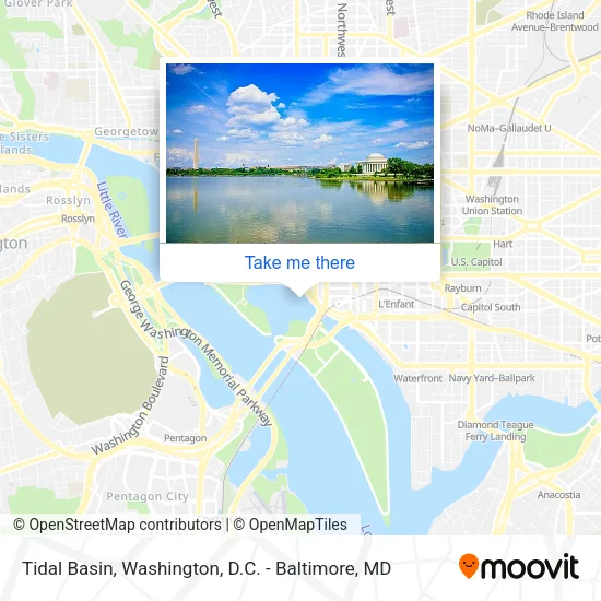 Tidal Basin map