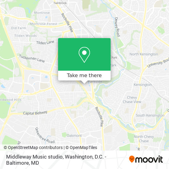 Mapa de Middleway Music studio