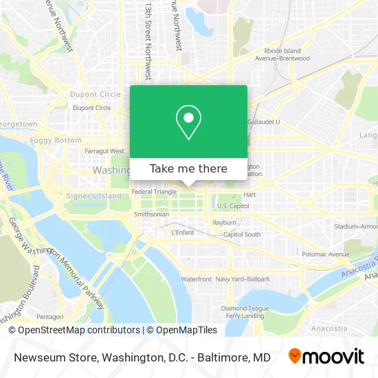 Newseum Store map