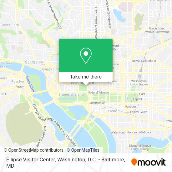 Mapa de Ellipse Visitor Center