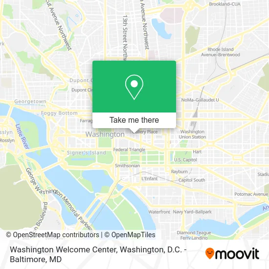Washington Welcome Center map