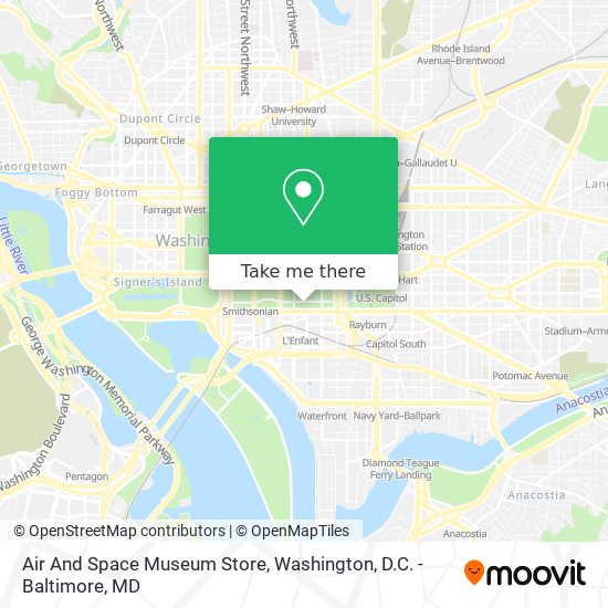 Air And Space Museum Store map