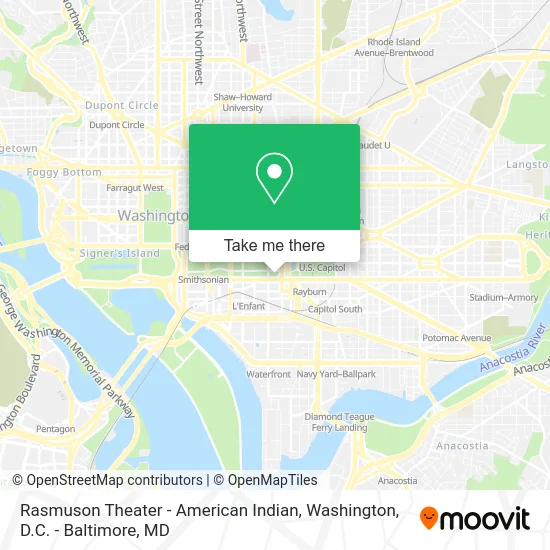 Rasmuson Theater - American Indian map
