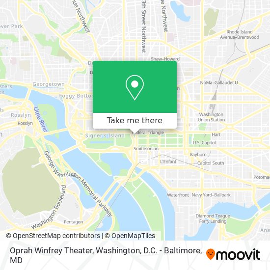 Oprah Winfrey Theater map