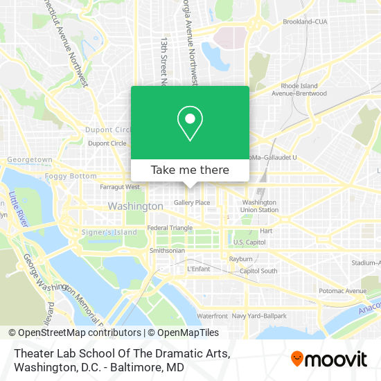 Theater Lab School Of The Dramatic Arts map