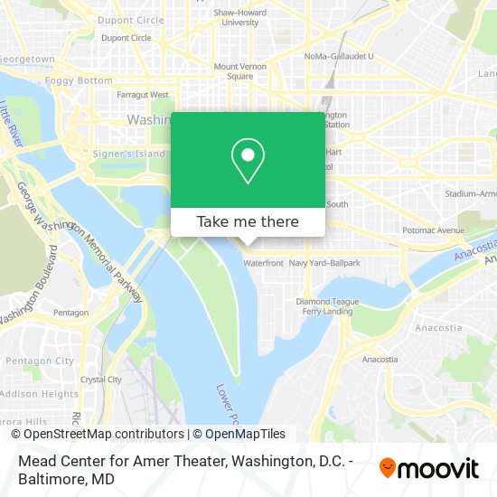 Mapa de Mead Center for Amer Theater