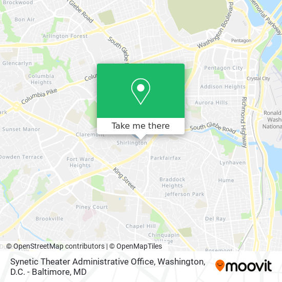 Synetic Theater Administrative Office map
