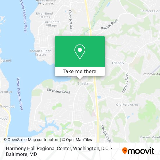 Mapa de Harmony Hall Regional Center