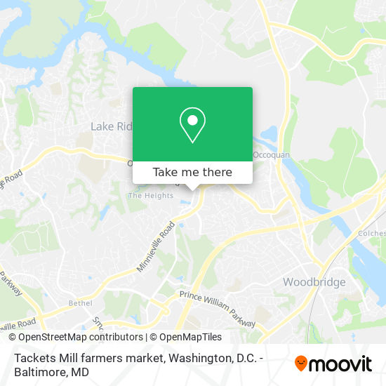 Mapa de Tackets Mill farmers market