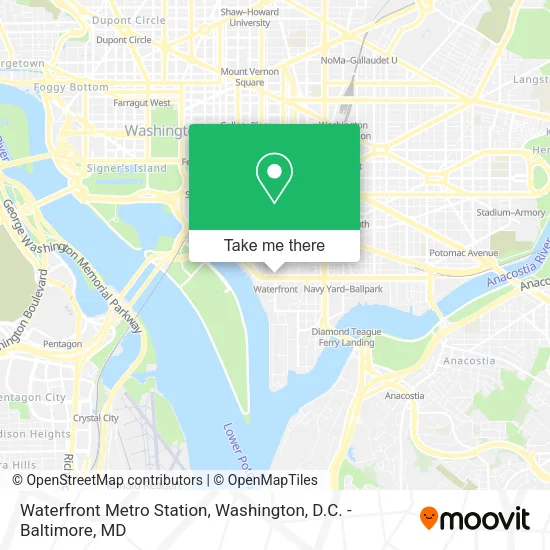 Waterfront Metro Station map