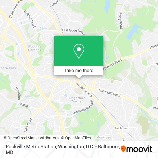 Mapa de Rockville Metro Station