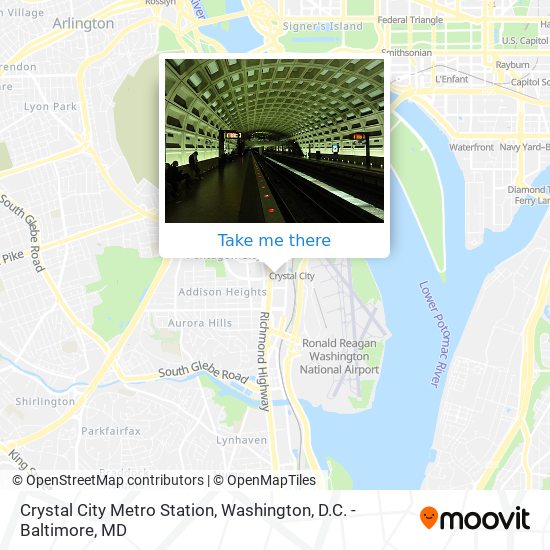 Crystal City Metro Station map
