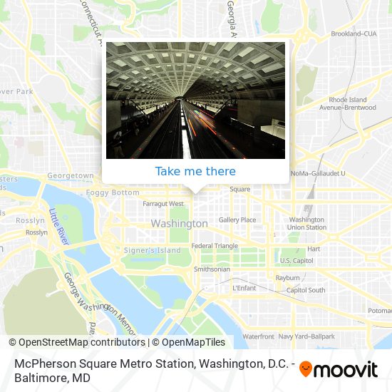 Mapa de McPherson Square Metro Station