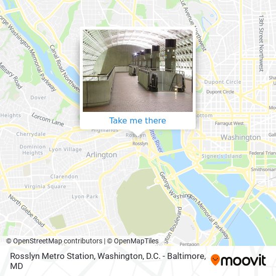 Rosslyn Metro Station map