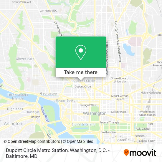 Mapa de Dupont Circle Metro Station