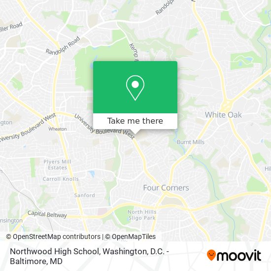 Mapa de Northwood High School