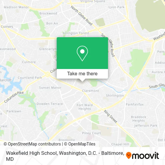 Mapa de Wakefield High School