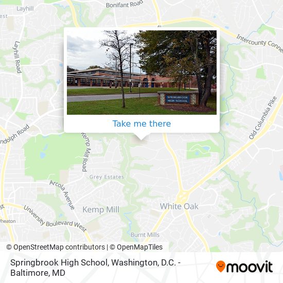 Mapa de Springbrook High School