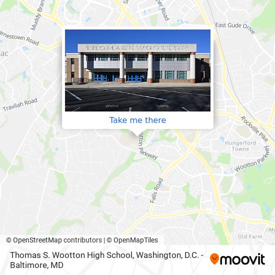 Thomas S. Wootton High School map
