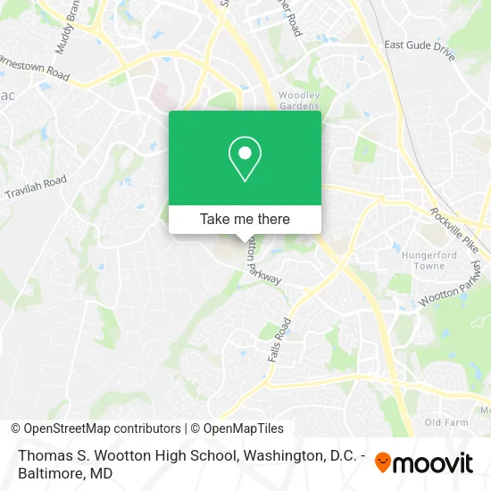 Mapa de Thomas S. Wootton High School