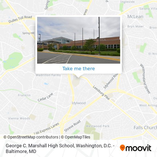 George C. Marshall High School map