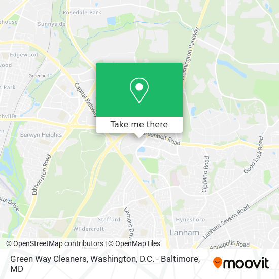 Green Way Cleaners map