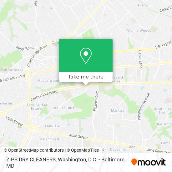 ZIPS DRY CLEANERS map