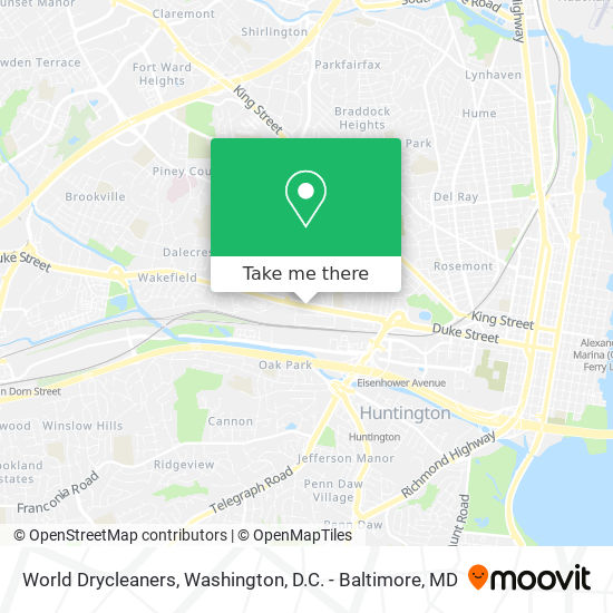 World Drycleaners map