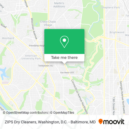 Mapa de ZIPS Dry Cleaners