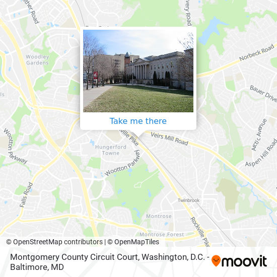 Mapa de Montgomery County Circuit Court