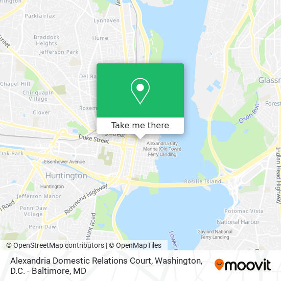 Mapa de Alexandria Domestic Relations Court