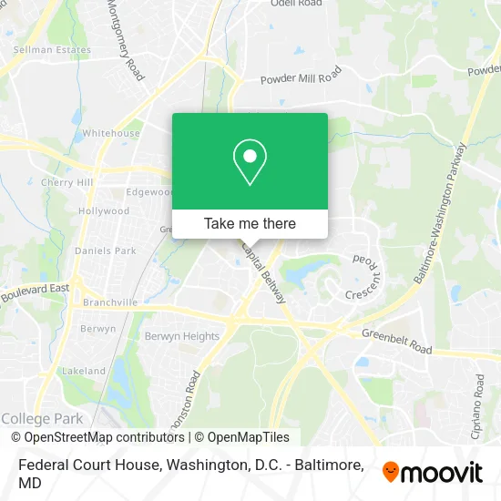 Federal Court House map