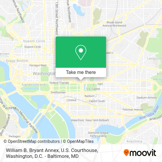 Mapa de William B. Bryant Annex, U.S. Courthouse