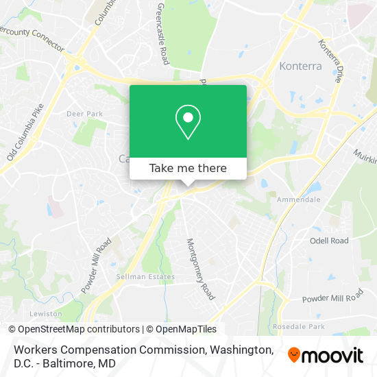 Mapa de Workers Compensation Commission