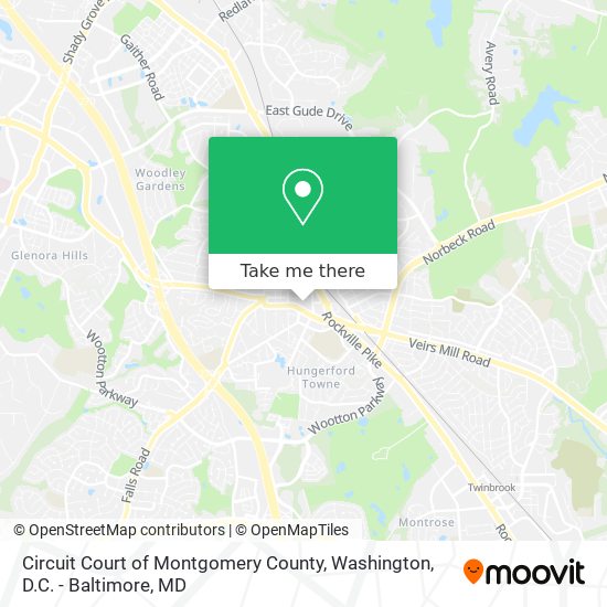 Mapa de Circuit Court of Montgomery County
