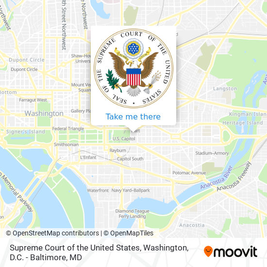 Supreme Court of the United States map