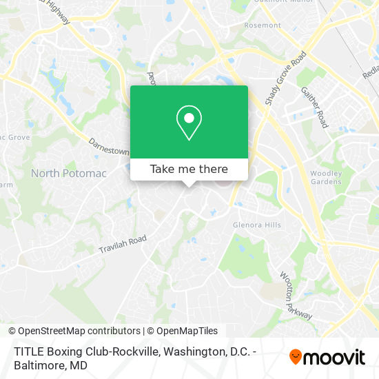 Mapa de TITLE Boxing Club-Rockville