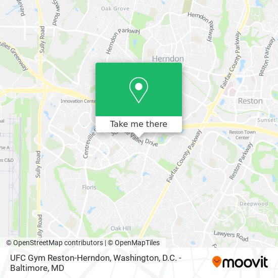 UFC Gym Reston-Herndon map