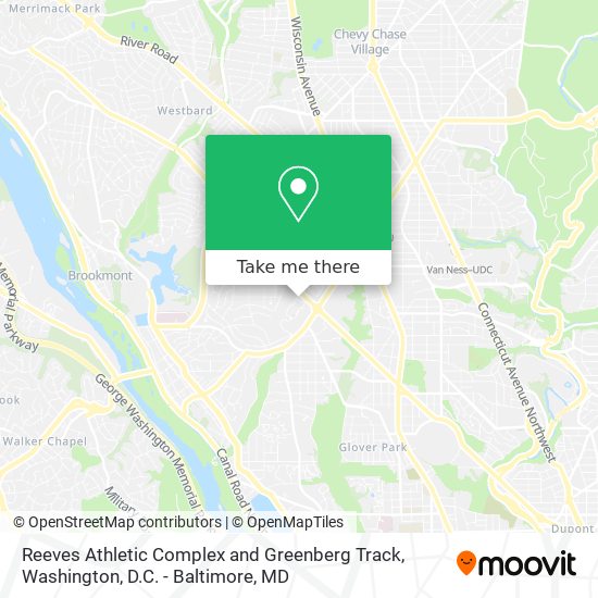 Reeves Athletic Complex and Greenberg Track map