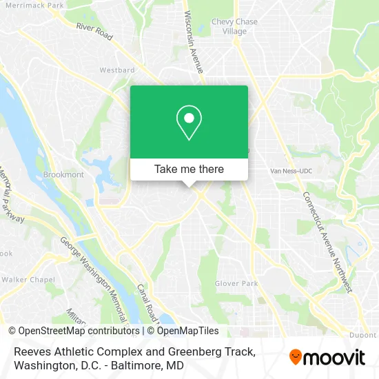 Reeves Athletic Complex and Greenberg Track map