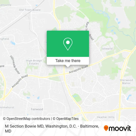 Mapa de M Section Bowie MD