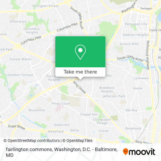 Mapa de fairlington commons