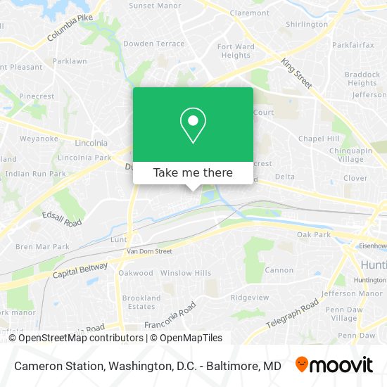 Mapa de Cameron Station