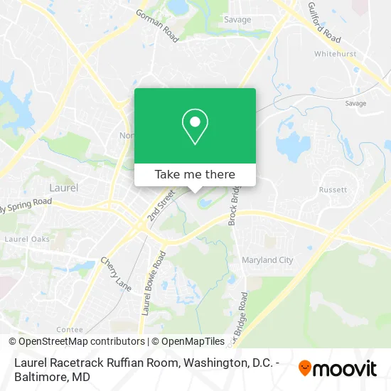 Mapa de Laurel Racetrack Ruffian Room