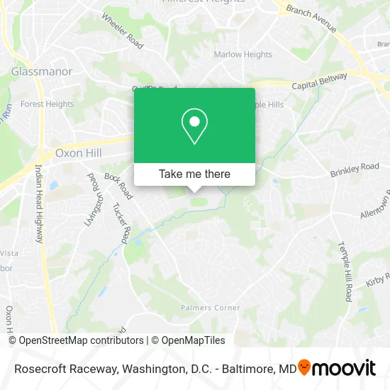 Rosecroft Raceway map