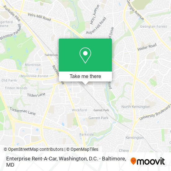 Enterprise Rent-A-Car map