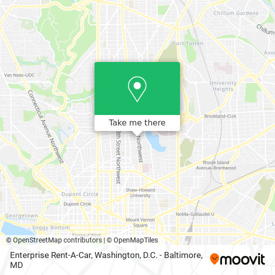 Enterprise Rent-A-Car map